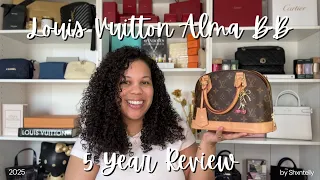 Louis Vuitton Alma BB 5 year review Wear Tear What Fits Is it still worth it in 2025
