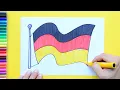 How to draw the National Flag of Germany