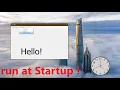 How To Make Application Run At Startup Windows USING VB NET