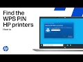 Find the WPS PIN to complete printer setup HP printers HP Support