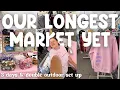 I Spent 30 HOURS at My BIGGEST Market of the Year 3 Day Show A Double Outdoor Booth Set Up