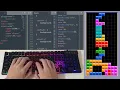 ASMR Programming - Tetris Game No Talking