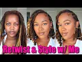 RETWIST STYLE WITH ME LOC KNOT BOB LOC STYLES