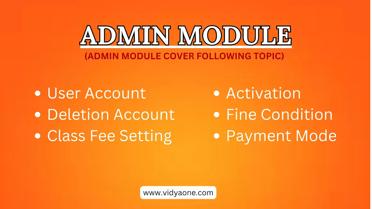 Admin Module Overview