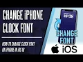 How to Change Lock Screen Clock Font on iPhone iOS 16