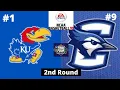 #1 Kansas vs #9 Creighton - NCAA Basketball 10 Simulation!