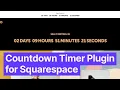 Countdown Timer Plugin For Squarespace