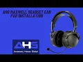 How To Quickly Replace Audeze Maxwell Ear Pads - By AHG
