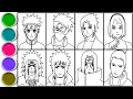 How to Draw Naruto characters - Naruto Kakashi Sasuke Sakura Jiraiya Minato Itachi others