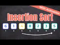 Insertion Sort Algorithm Explained in 1 Minutes Visual Animation Tutorial