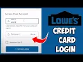 How To Login Lowe s Credit Card Online Account Lowe s Credit Card Account Sign In Guide