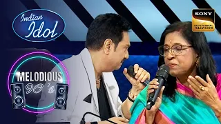 sanu da kavita krishnamurthy ji rim jhim rim jhim song indian idol 14 melodious 90s