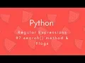 Regular Expressions 2018 re search group Flags Python Tharun Shiv Being A Pro