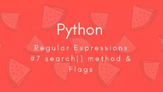 Regular Expressions 2018 re search group Flags Python Tharun Shiv Being A Pro