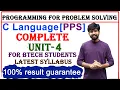 c language unit 4 PPS programming for problem solving c programming for btech unit 1