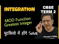 Integration of Modulus Functions and Greatest integer function CBSE term 2