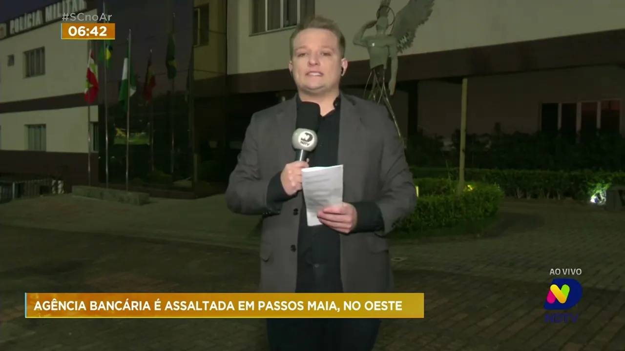 Agência bancária é assaltada em Passos de Torres, no Oeste de SC
