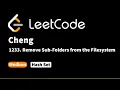 LeetCode 1233 Remove Sub-Folders from the Filesystem