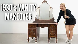 Turning Back Time A Stunning Refresh for a 1930s Vintage Vanity