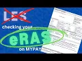Checking your eRAS statement on MyPay for your military retirement pay