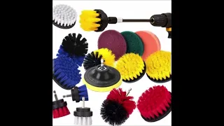Drill Brush Attachment Power Scrubber Cleaning Car Polishing Pad Kit 10