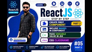 ReactJS - Create First Component JSX Practical Tutorial in Pashto