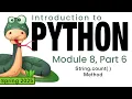 Python Spring 2025 Module 8-6 String count Method