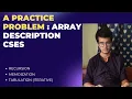 A CSES problem from DP section Array Description