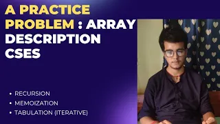 A CSES problem from DP section Array Description