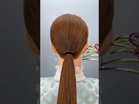 Hair Style tutorial #longhairgrowthtips #hairstyle #diyhairstyle