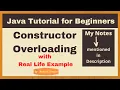 Constructor Overloading in Java Java for Beginners