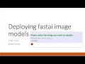fastai image classification deployment