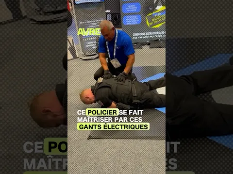 Ce policier se fait maîtriser par ces gants électriques 🧤#shorts