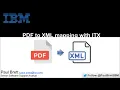 PDF to XML mapping using IBM Transformation Extender
