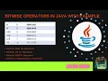 Bitwise Operators Example in Java Hindi Milton Coding