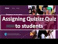 Quizizz Part-04 Assigning a created in Quizizz to your students