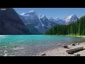 Download Lagu Peaceful birds chirping, gentle water sounds, beautiful landscape, Moraine Lake, Canada