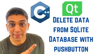 QT C GUI Tutorial - Delete data from SqLite Database with pushbutton