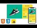 Responsive Product Card Using HTML CSS JS