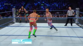 هيث سلايتر مع راينو ضد زاك رايدر و موجو عروض سماك داون 