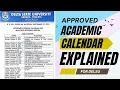 APPROVED DELSU ACADEMIC CALENDAR FOR ACADEMIC SESSION EXPLAINED