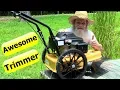 Cub Cadet ST 100 String Trimmer AWESOME Walk Behind Field Trimmer Mower