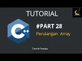 Belajar C Perulangan pada Array Part 28