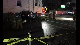 Car crashes through West Warwick home