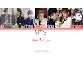 BTS - Boy in Luv [HAN/ROM/ENG] Color coded Lyrics