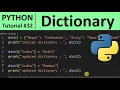 Python Tutorial - Dictionary in Python Programming for Beginners