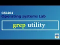 KTU CSL204 Operating Systems Lab - grep command
