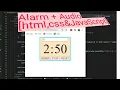 Alarm with html css JavaScript