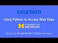Using Python to Access Web Data mein hai kya