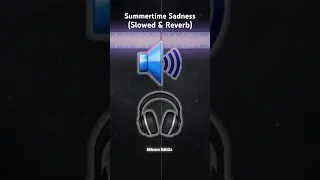 Summertime Sadness Slowed Reverb Edited Audio Lana Del Rey 